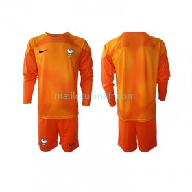 Maillot de Foot France Extérieur Gardien Coupe du monde 2022 Manches Longues - Enfant